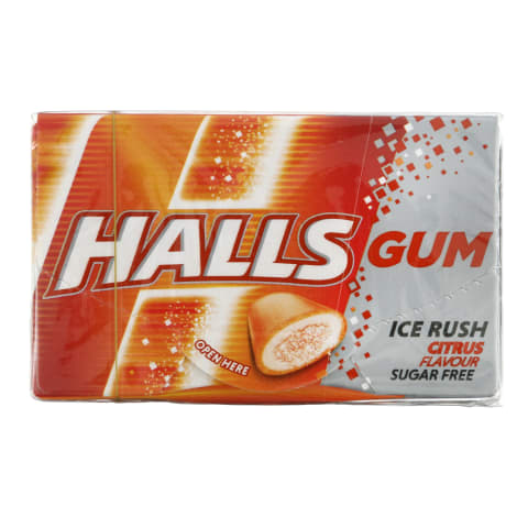 Жевательная резинка HALLS Цитрус 18гр