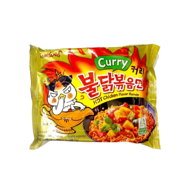 Лапша Hot chicken flavor ramen curry 140гр