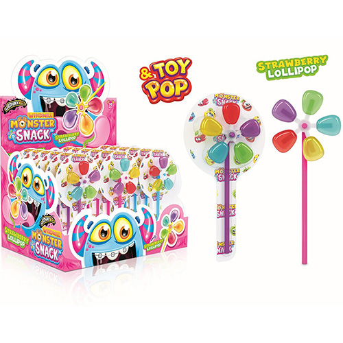 Леденец Johny Bee Monster Snack Windmill   16гр