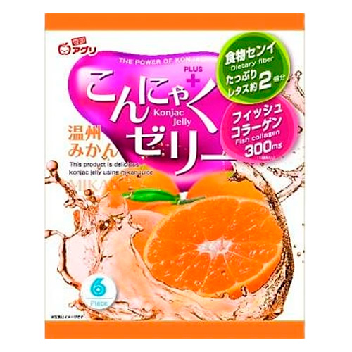 Желе Yukiguni Aguri порционное Конняку со вкусом мандарина   96гр