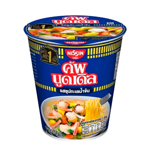 Лапша Nissin Instant Noodle Cup Seafood Creamy Soup Falvor    74гр