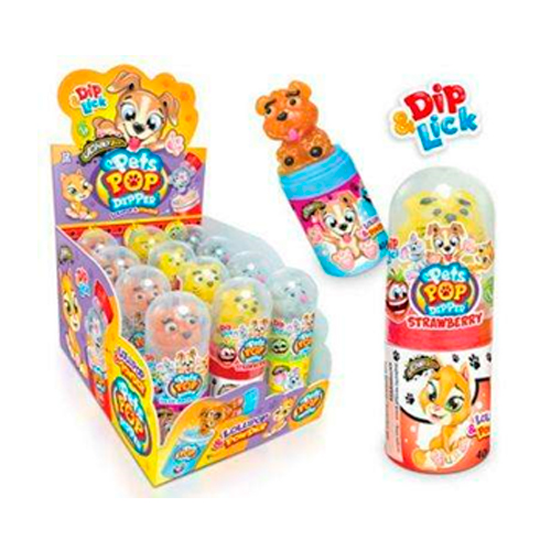 Леденец Johny Bee Pets Pop Dipper 40гр