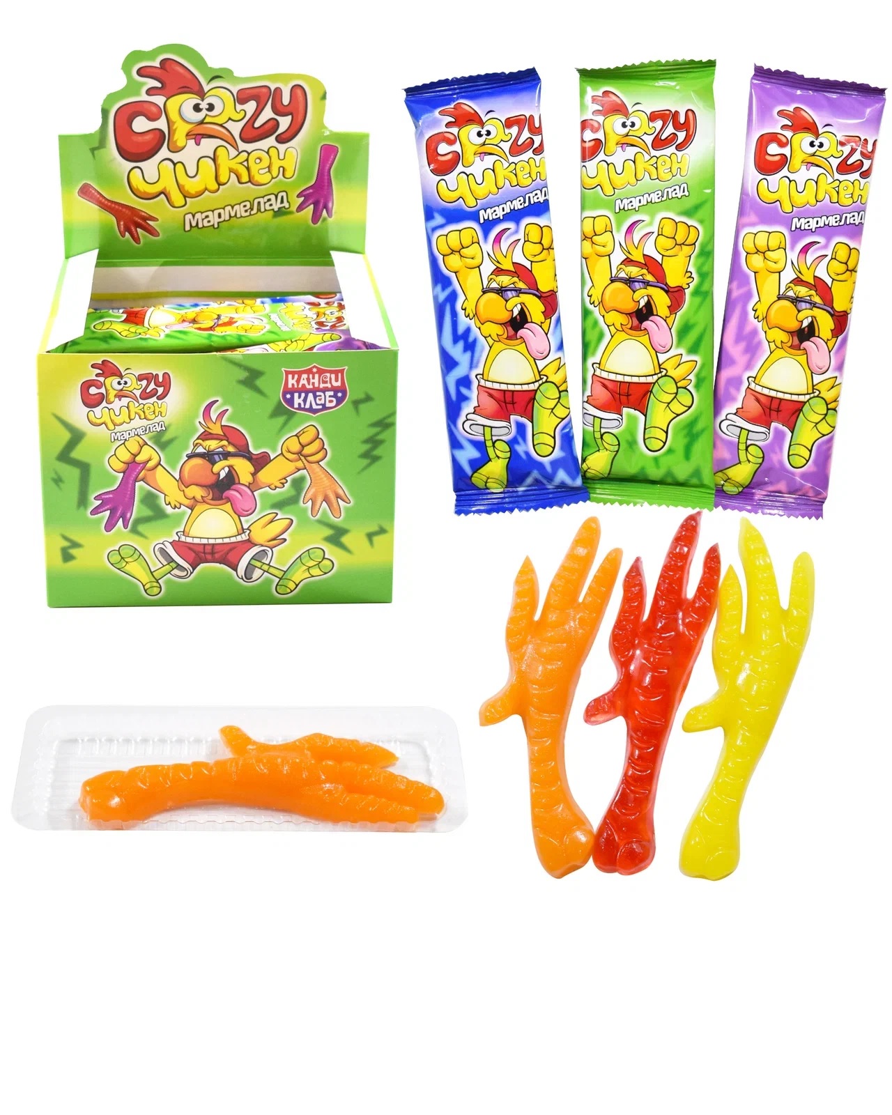 Мармелад Crazy Chicken 16гр