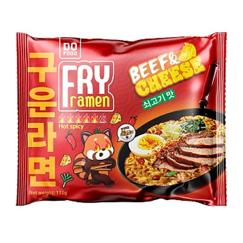Лапша FRY Ramen Beef and cheese   112гр