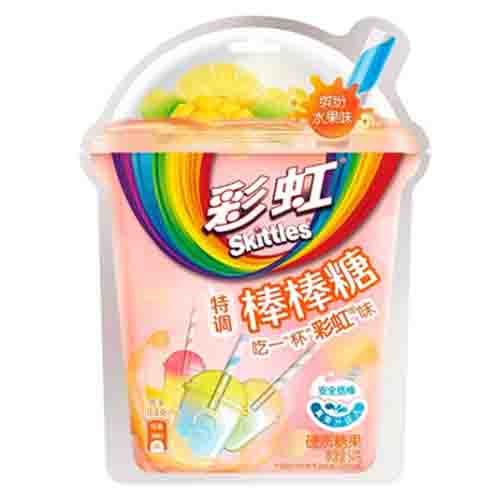 Леденцы Skittles Fruit Coctail Pink (розовый пак)  54гр