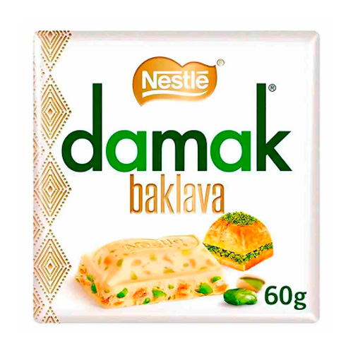 Шоколад Nestle Damak "Baklava" White Chocolate   60гр