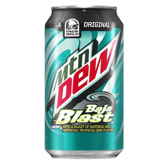 Газ.напиток Mountain Dew Baja Blast 0,355л США