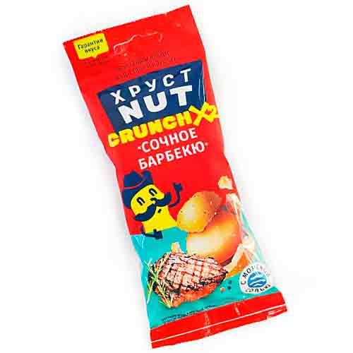 Арахис  ХрустNut в хрустящей корочке сочное барбекю   60гр
