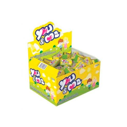 Жевательная резинка You & Me Coconut and Pineapple (коробка) 100шт по 4гр.