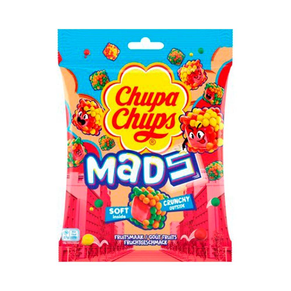 Жев.мармелад Chupa Chups Mads Fruits   45гр