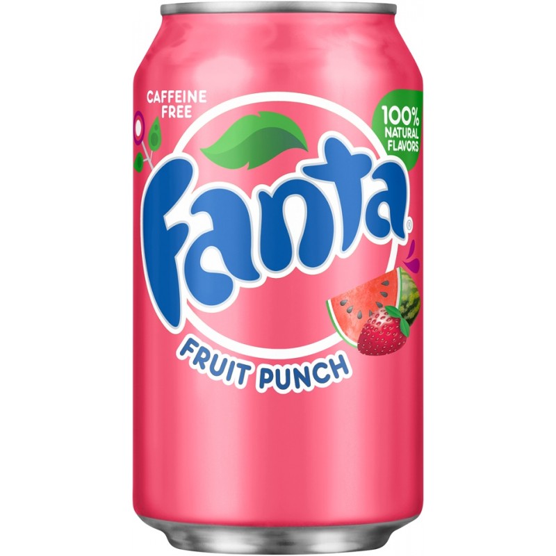 Газ.напиток Fanta Fruit Punch\Клубника и Арбуз    355мл