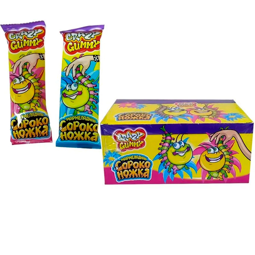 Жев.мармелад Grazy Gummy Мармеладная сороконожка   15гр