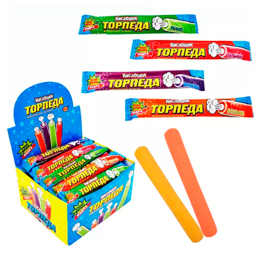 Жев.резинка Кислошок Торпеда 10гр.