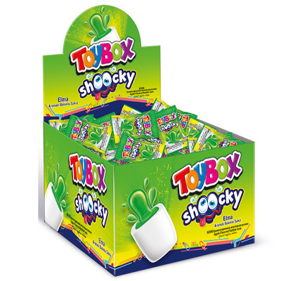Жев. резинка TOYBOX "Шоки" Яблоко 4гр. Турция