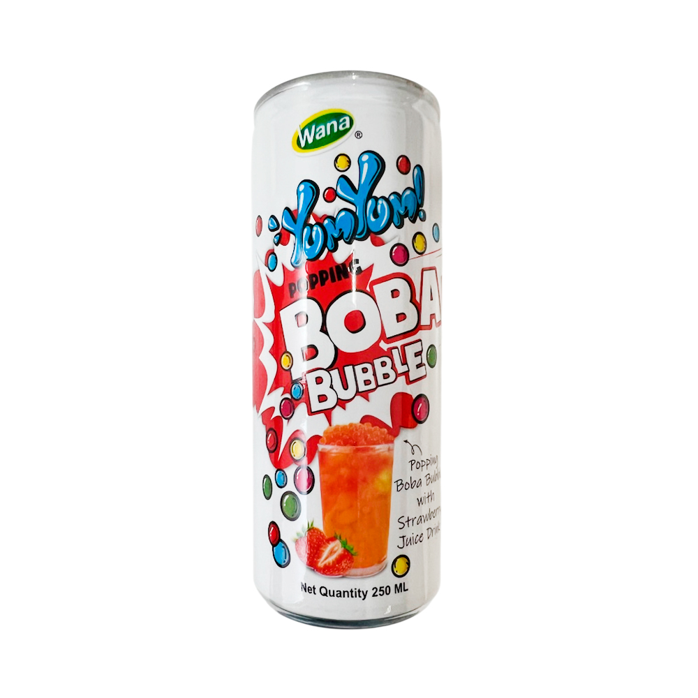 Напиток Popping Boba с соком клубники и Шариками    250мл