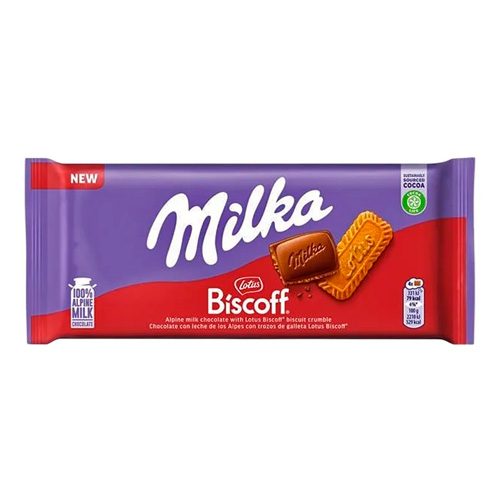 Шоколад Milka Lotus Biscoff   90гр