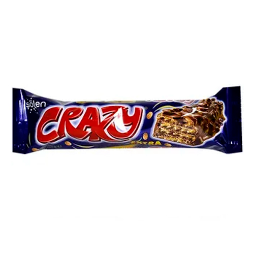 Вафли Crazy с какао начинкой и воздушным рисом    30гр