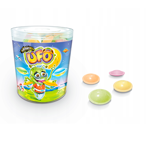 Вафельные подушечки Johny Bee UFO с шипучкой   1,3гр