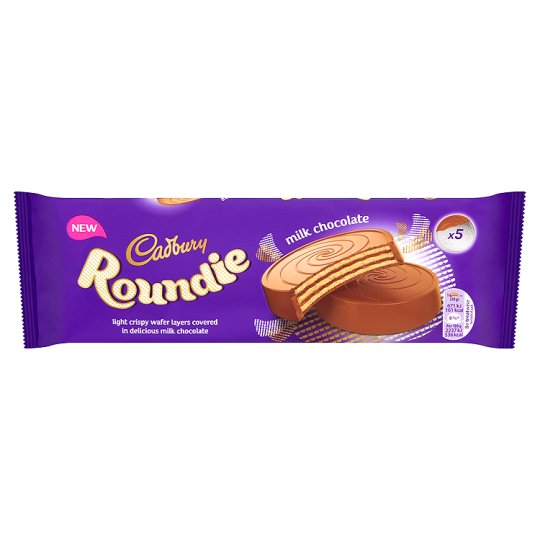 Cadbury Roundies Milk Chocolate Wafer 150g Великобритания