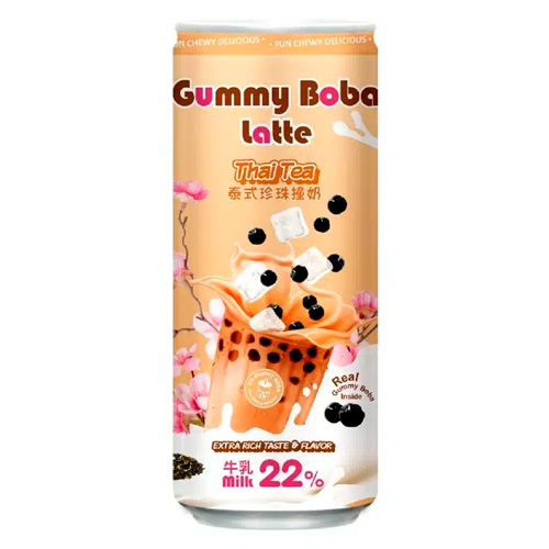 Напиток  O's Bubble Gummy Boba Latte Thai Tea  470мл