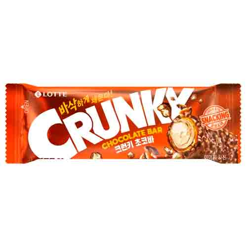 Батончик с хрустящими хлопьями Lotte Crunky Choco Bar 30гр