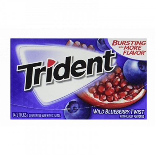 Жев.резинка Trident Blueberry twist   26,6гр