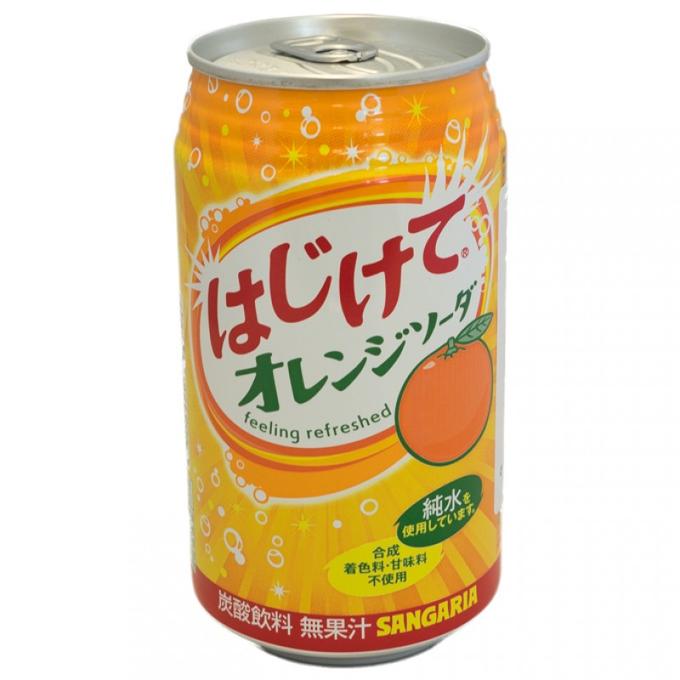 Напиток б/а Sangaria Orange со вкусом апельсина 350 г ж/б, Япония