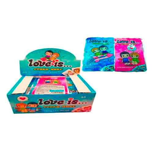 Сахарное изделие Love is (стики микс) 7гр