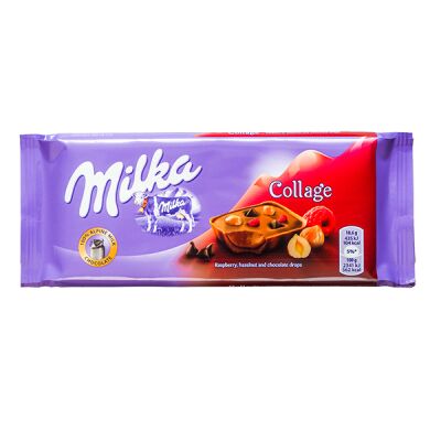 Шоколад Milka Collage Raspberry   93гр