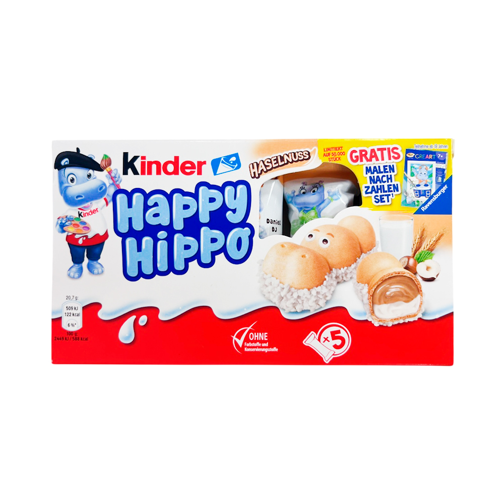 Печенье Kinder Happy Hippo Hazelnut молочное   103,5гр