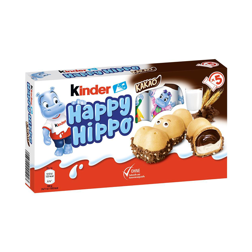 Печенье Happy Hippo Kakao шоколадно-молочное   103,5гр