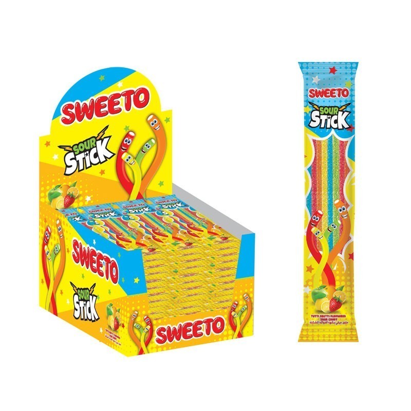 Мармелад SWEETO Sour Stick Tutti Frutti 35гр. Турция