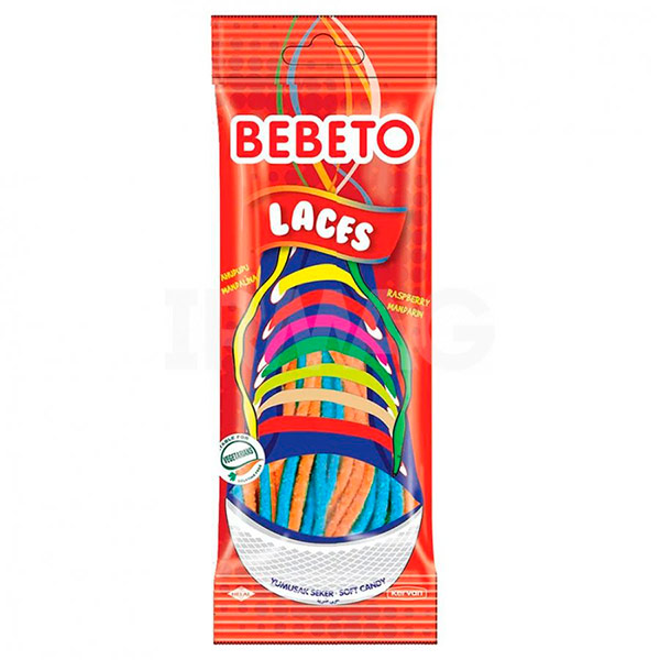 Мармелад Bebeto Laces со вкусом мандарина и малины 75гр