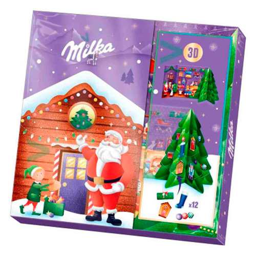 Шоколад Milka 3D Bastel-Adventskalendar складной  163гр