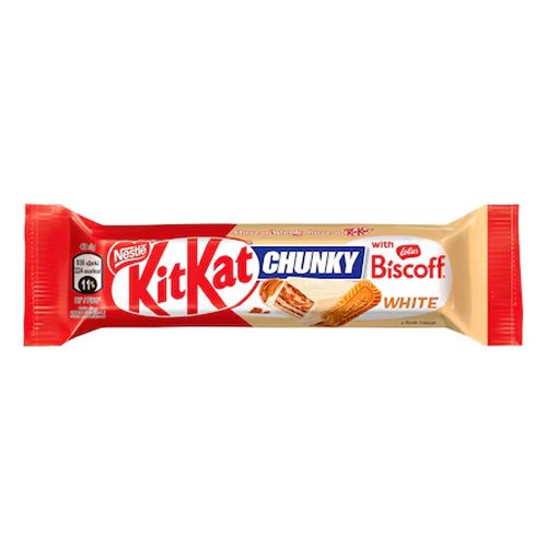 Шоколадный батончик KitKat Chunky Lotus Biscoff White   42гр