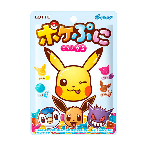 Жев.конфета Lotte Poke Puni Kotsubu Gummi   80гр
