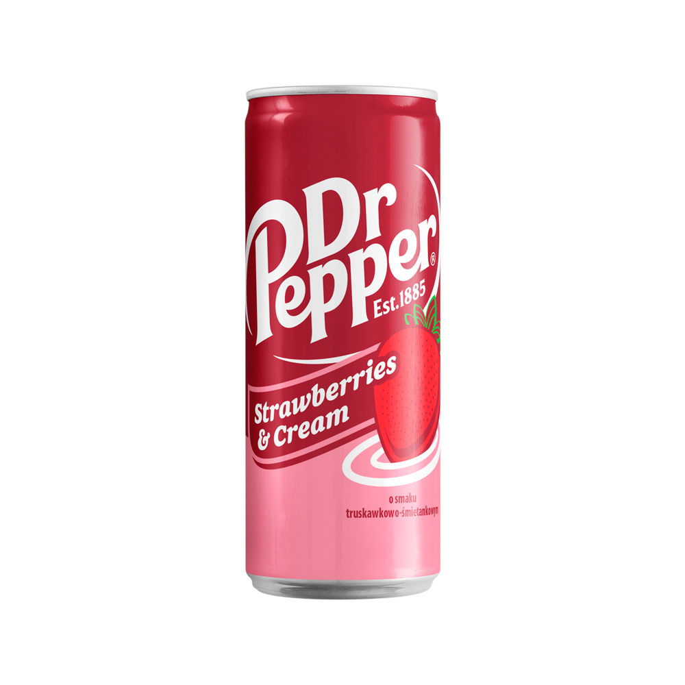 Газ.напиток Dr.Pepper STRAWBERRY&CREAM   330мл