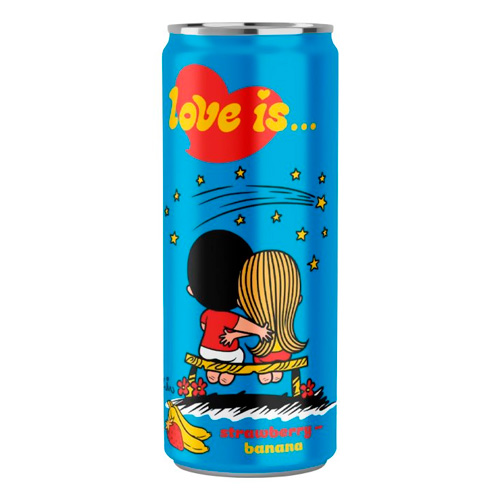 Газ.напиток Love is Клубника-Банан м  330мл