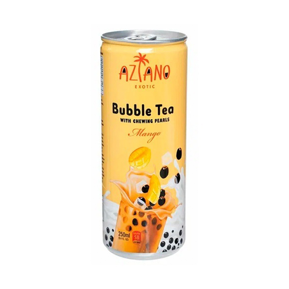 Молочный чай Aziano Bubble tea Mango с жев. шариками из конжака  250мл