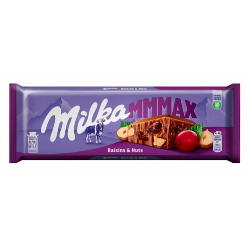 Шоколад Milka Raisins & Hazelnuts   270гр