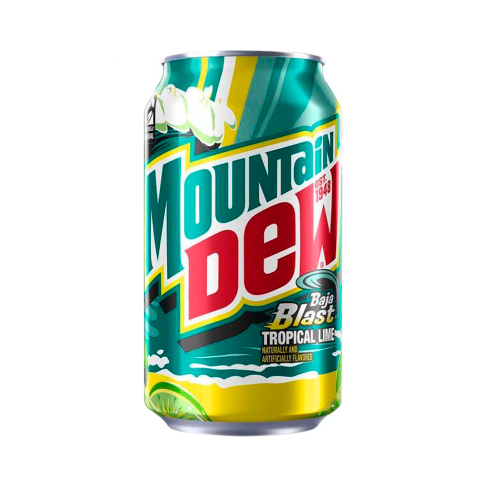 Газ.напиток Mountain Dew  Baja Blast Tropical Lime   355мл