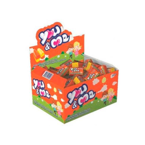 Жевательная резинка You & Me Orange and Pineapple (коробка) 100шт по 4гр.