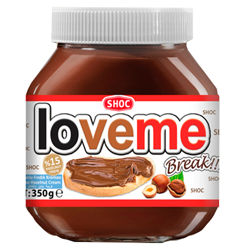 Паста ореховая Loveme с добавлением какао 350гр