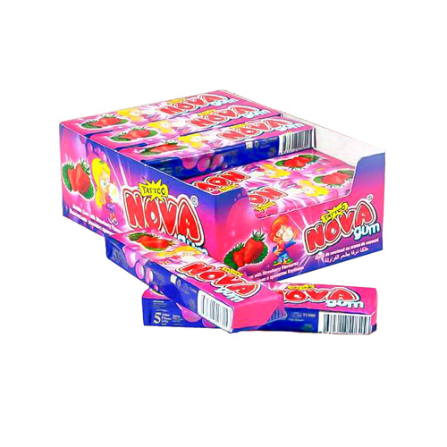 Жевательная резинка Nova Gum Tattoo Stick Клубника 18гр