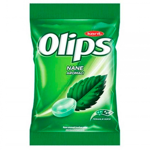 Кармель леденцовая Olips со вкусом мяты 76гр.