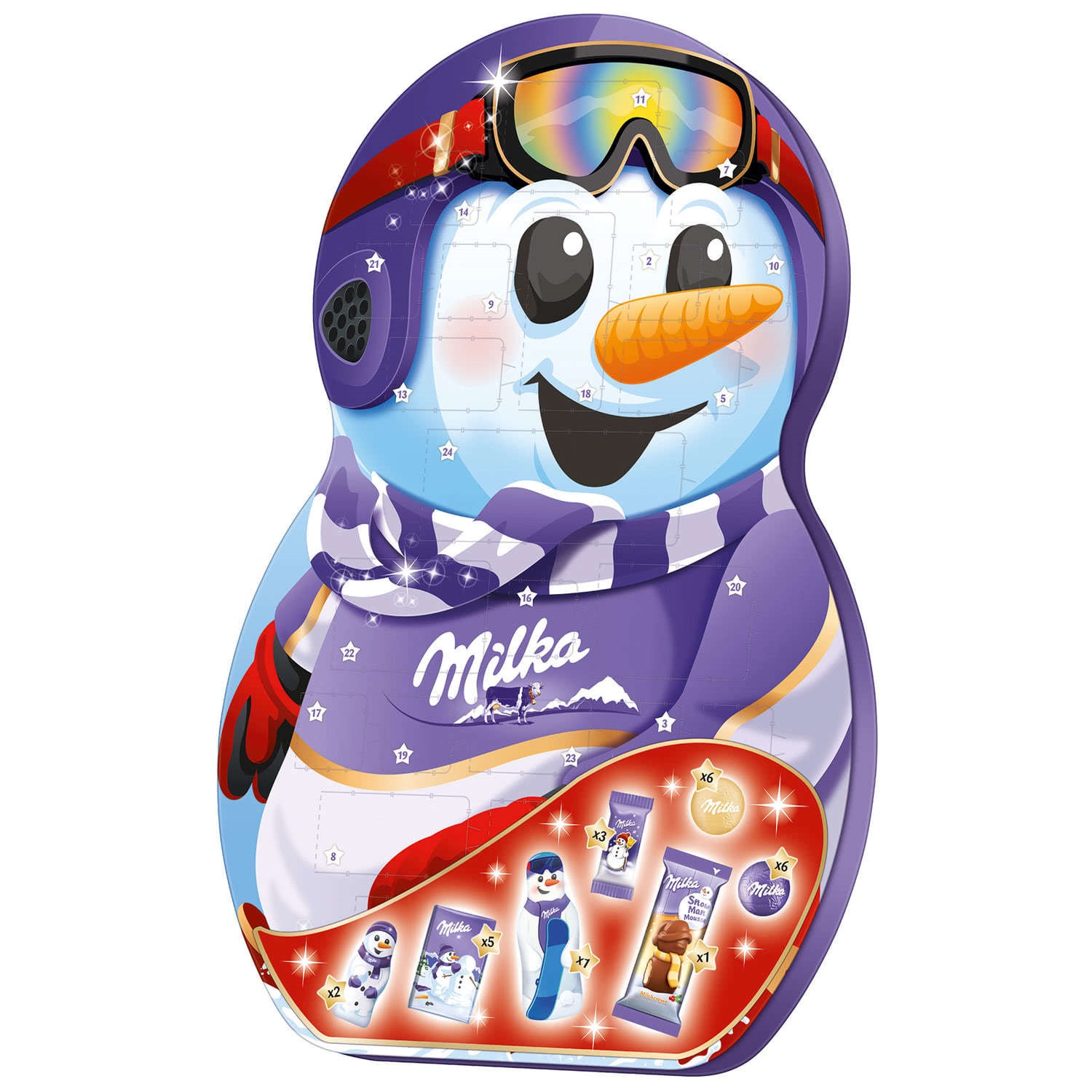 Milka Snowman Advent Calendar (Новый год) 236гр.