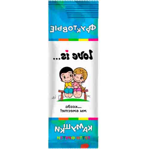 Драже Love is Фруктовые Камушки  со вкусом тутти-фрутти  12гр