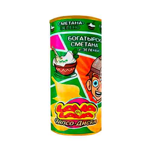Чипсы картофельные в тубе LAVA LAVA "Богатырская Сметана" 70гр