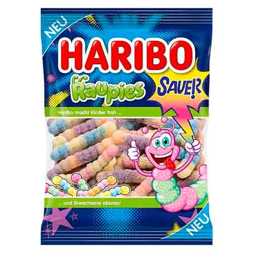 Жев.мармелад Haribo Raupies Sauer    160гр