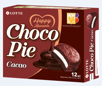 Печенье Lotte CACAO   336гр